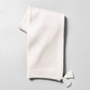 Hearth & Hand Magnolia - Knitted Tassel Throw New NWT